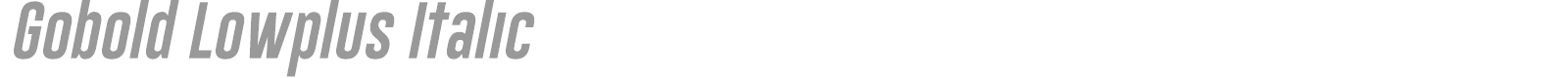Gobold font preview